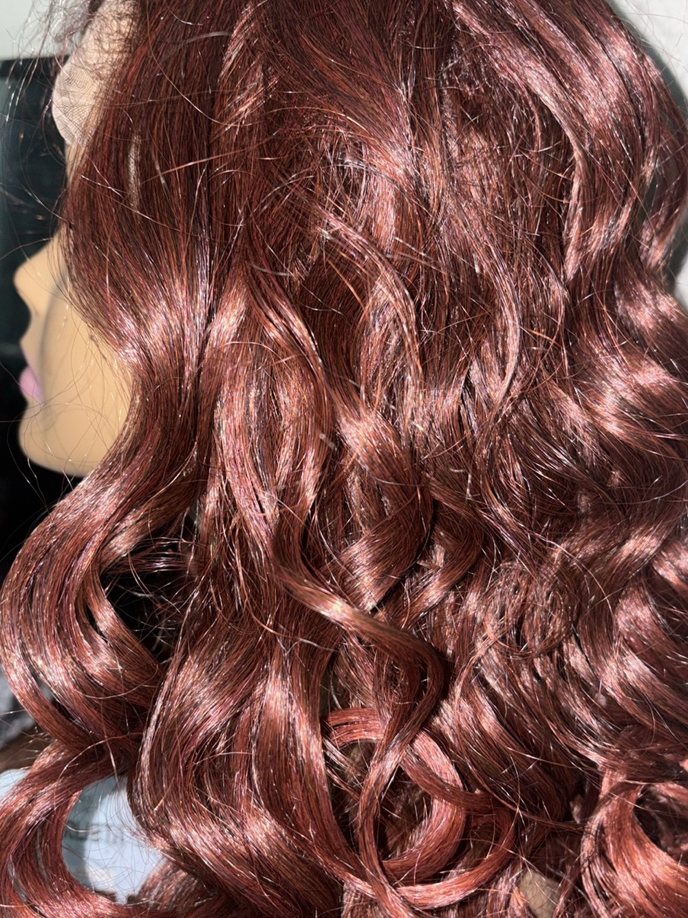 Wavy Women's Fashion Wig in Rich Auburn